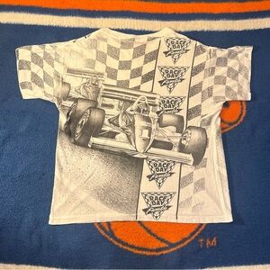 RACING VINTAGE ALL OVER PRINT T SHIRT